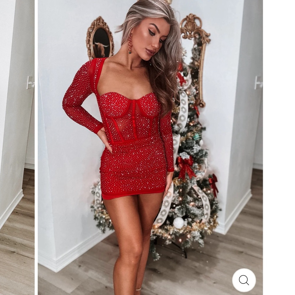 RHINESTONE DRESS